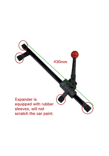 Padalink Oto Gövde Çukur Tamir Aleti - Demir Genişletici Ve Sarı Nilon Çekme Klipsi 2 Adet
