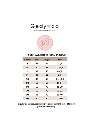 Gedyco Somon Heart Premium Peluş Büyük Irk Köpek Sweatshirtü 21-50 Kg Arası Köpeklere Uygundur