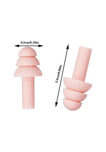 Yüzme İçin 20 Çift Kulak Tıkacı, Yeniden Kullanılabilir Silikon Su Geçirmez Kulak Tıkacı