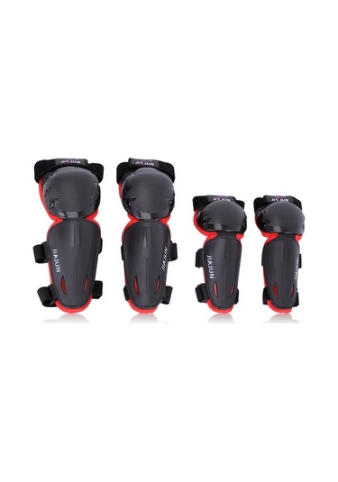 4 Adet Dizlik Dirseklik Dirsek Diz Koruyucuları Çocuklar İçin Koruyucu Ekipman Açık Hava Sporları Bisiklet Paten Kayak Kaykay Kırmızı Kırmızı