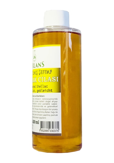 Terlans Ağartılmış Şeffaf Kalite Gomalak Cilası 250 ML
