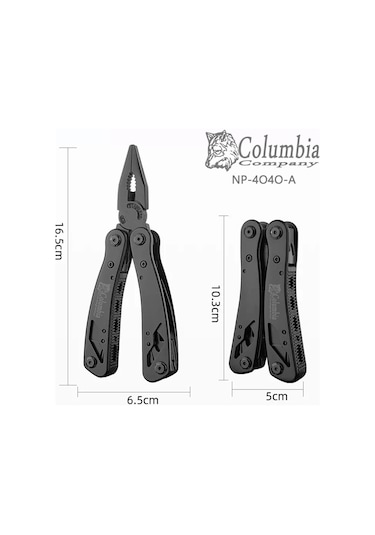 Columbia Company Np-4040 Çok Amaçlı Pense Ve Vidalama Seti - Siyah