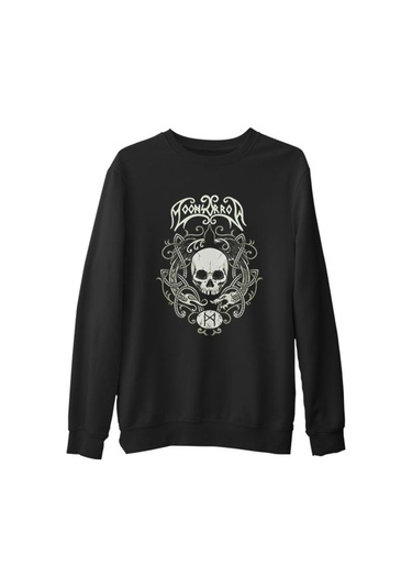 Moonsorrow - Varjoina Siyah Erkek Kalın Sweatshirt