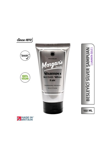 Morgan's Pomade Grey & Silver Shampoo - Beyaz Ve Gri Saçlar Için Şampuan 150 ML