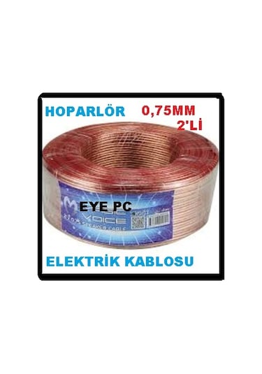 Kamyon Minibüs Otobüs Hoparlör Ses Kablosu 0.75Mm 100Metre Kalite