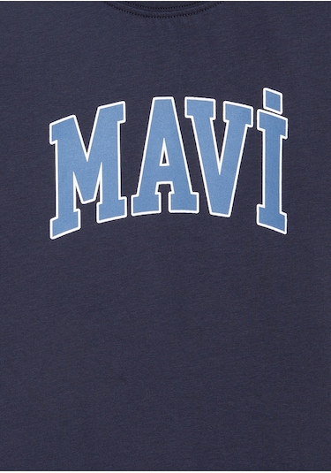 Mavi Logo Baskılı Lacivert Erkek Çocuk T-shirt M6610030-82318 Lacivert