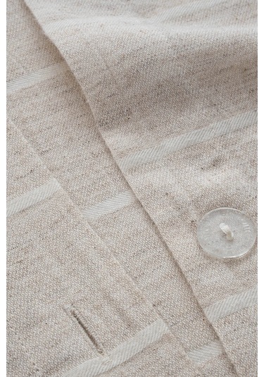 Ecocotton Samira Bej %100 Organik Pamuk Kenevir Çift Kişilik Nevresim Takımı Bej