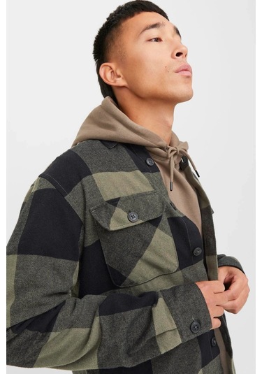 Erkek Jack & Jones Rahat Kalıplı Ceket - Yeşil Yeşil