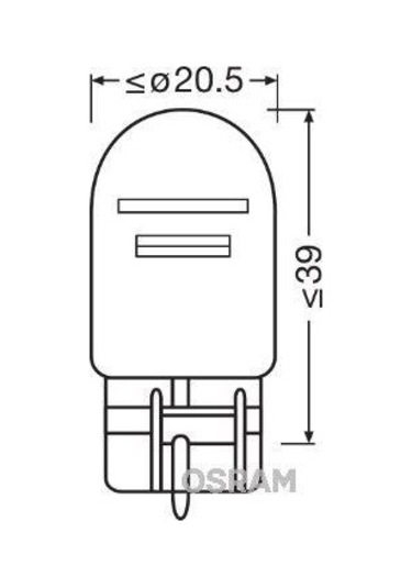 Osram Ampul 12v 21/5w 1016 Dipsiz 10 Adet