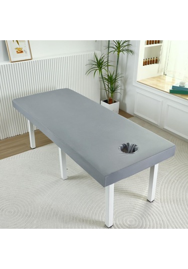 Suntek Masaj Tablo Sayfası Konforlu Kayma Yumuşak Doku Su Gri-60x185cm