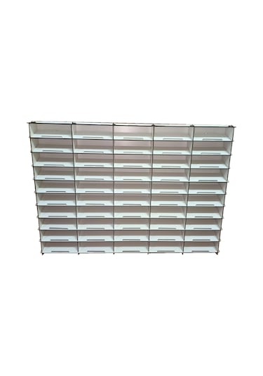 EĞİMLİ DEKORATİF DUVAR AHŞAP ARABA RAFI (1/32 ÖLÇEK-50 ARAÇ)