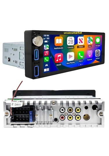 6.86 Inç Dokunmatik Geniş Ekran Oto Teyp Geri Vites Kamera+bluetooth+mirror Link