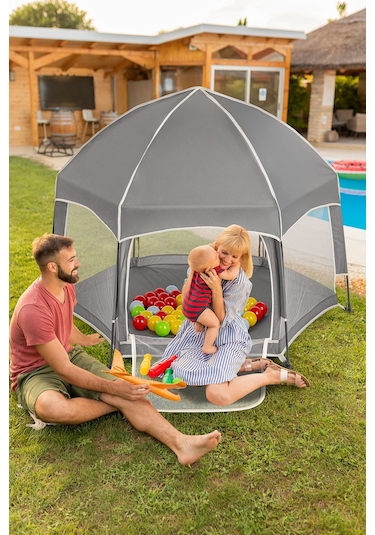 Foldy Plus Katlanabilir Bebek Ve Çocuk Oyun Parkı-alüminyum-kolay Kurulum,oyun Matı Ve Toplar