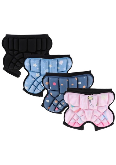 Homyl 3d Yastıklı Kalça Koruyucu Kısa Çocuk Butt Pad Siyah Siyah