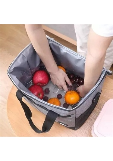 Novahub 30l Sızdırmaz Termal Çanta - Plaj, Kamp İçin Dayanıklı Soğutucu Çanta Bej Bej