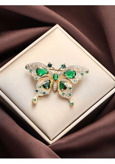 Bijoubijou Broş Takı Kelebek 250533543 Altın Rengi