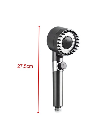 Suntek El Yumuşak Silikon Fırçalı Duş Başlığı, Saç Gri