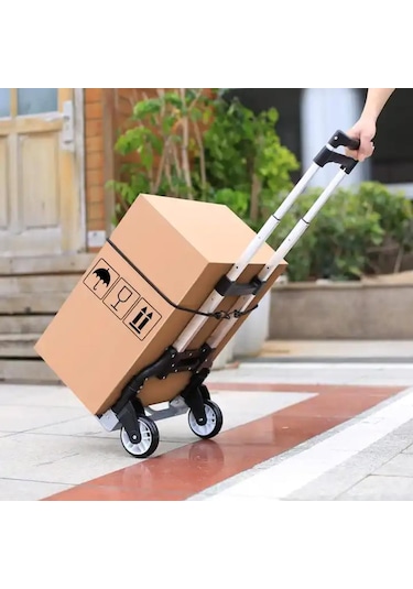 New-max Multi Fonksiyon Katlanır 70 Kg Kapasiteli Asma Aparatlı Portatif Koli Taşıma Aracı