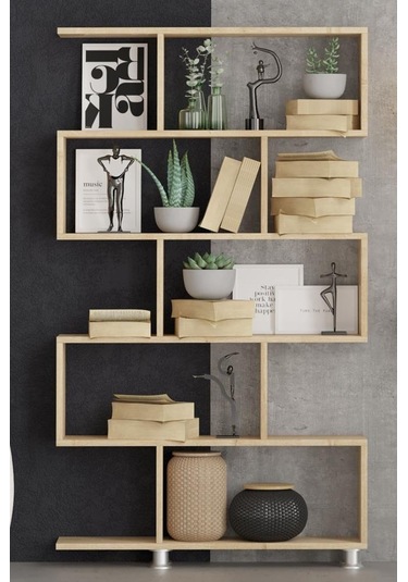 Decormet Nilüfer Kitaplık Safir Meşe Diğer