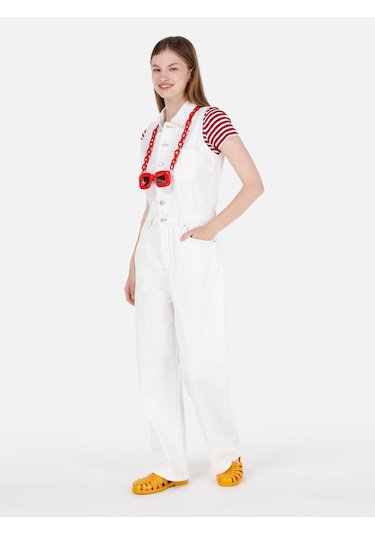 Colins Beyaz Kadın Pantolon Cl1069642 Q1.v1 Dn43471 Denim