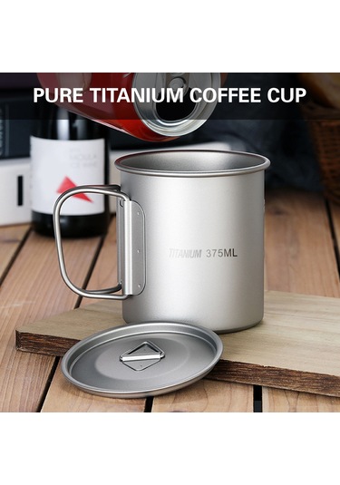 Ranyeek Hafif Ve Korozyona Dayanıklı 375ml Titan Bardak - Ev Ve Doğa İçin Ta8305b 83g Gümüş