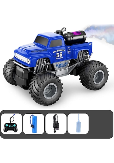 Rc Pickup Truck Duman Atan Işıklı Uzaktan Kumandalı Araba 1:16