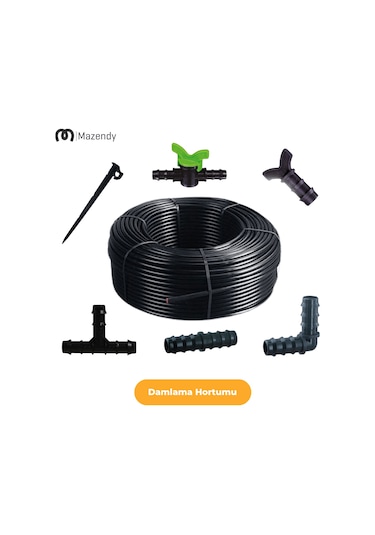 16 Mm 350 Metre 40 Cm Damlama Sulama Hortumu Seti 24 Li Set