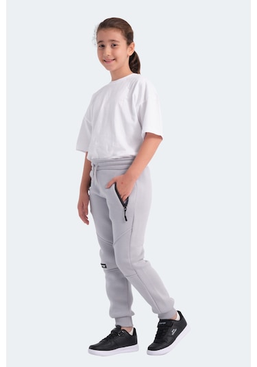 Slazenger Lamya 2 Li Set Unisex Çocuk Siyah -taş Gri Eşofman Altı Siyah -taş Gri