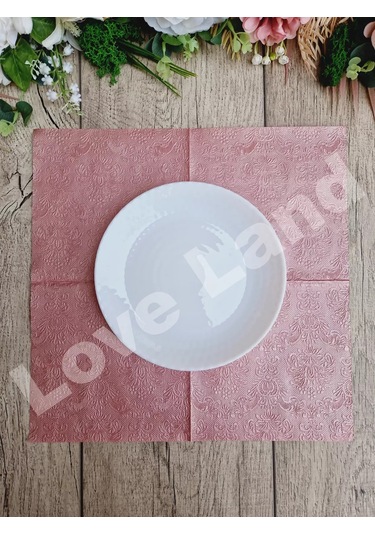Love Land Masa Peçeteleri Kağıt Pembe 33x33cm 32 Adet 165368700 Pembe