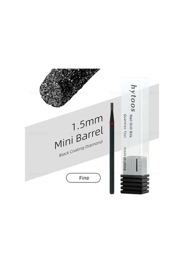 Hytoos Pro Siyah Elmas Tırnak Matkap Uçları Rus Tırnak Eti Ucu Tırnak Matkap Ölü Cilt Tırnak Eti Temizleyici Çivi Ön Tedavi Araçları Açık Gri