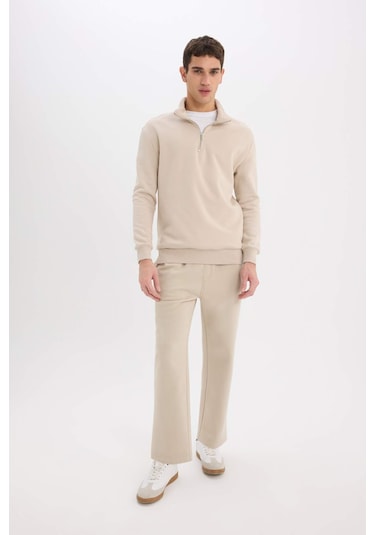 DeFacto Regular Fit Eşofman Altı İçi Polarlı Basic Düz Cepli Beli Bağcıklı Düz Paça D7836AX25SPBG735 DeFacto Regular Fit Eşofman Altı İçi Polarlı Basic Düz Cepli Beli Bağcıklı Düz Paça D7836AX25SPBG735