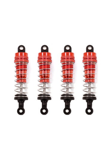 Youmex 1/14伟力144001模型车适用61-74cm铝制金属避震器 4条红色套装 Bjm098