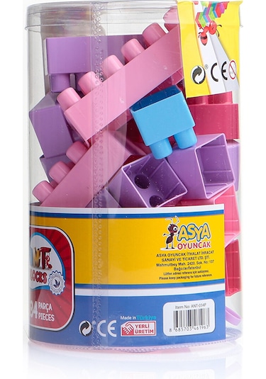 Asya Oyuncak Ant Block Pastel 34 Parça