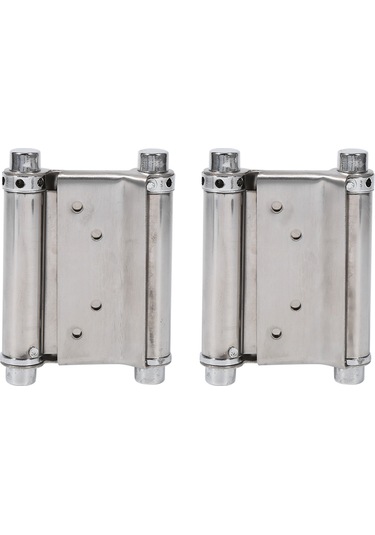 Springsun 3 İnç Çift Yönlü İç/dış Açılır Paslanmaz Çelik Yaylı Menteşe, Çift Paket, Ayar Laneti Ve Vida Dahil Diğer