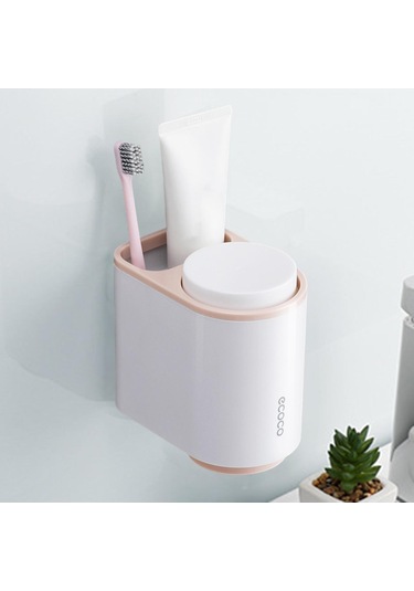 Suntek Ev Apartman Çift Pembe Için 2 Manyetik Bardak Duvara Diğer