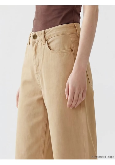 Lc Waikiki Bej Wideleg Kadın Jean Pantolon
