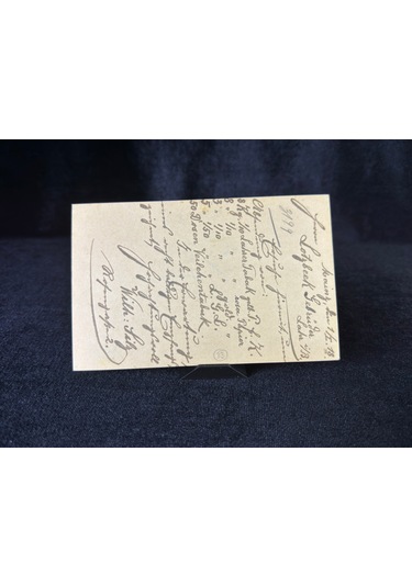 Antiye 1918 Yılından Almanya Germania 7 1/2 Pfennig Kendinden Pullu Post Kartı Postadan Geçmiş