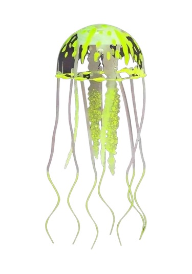 Vkemall Küçük Sarı Simülasyon Deniz Anemonu - Akvaryum Dekorasyonu - Su Tankı Görünüm Güzelleştirici Figür