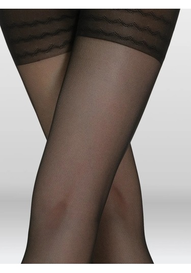 Allure Dijon 40/150 Den Sıkılaştırıcı Naylon Külotlu Çoraplar 16953372 Siyah