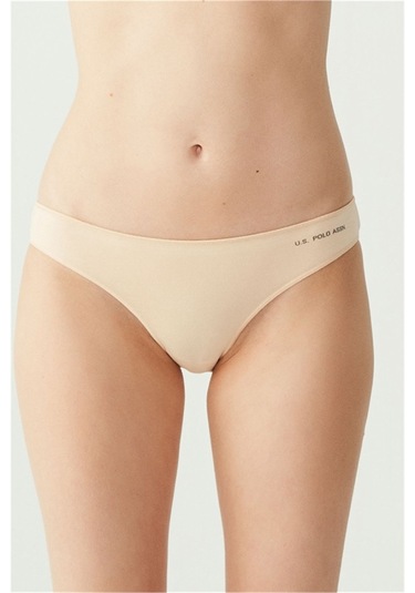 U.s Polo Assn. 67006 Kadın 5 Li Kıl Lastiklı Slip-siyah&ten&beyaz&somon&kırmızı mix color