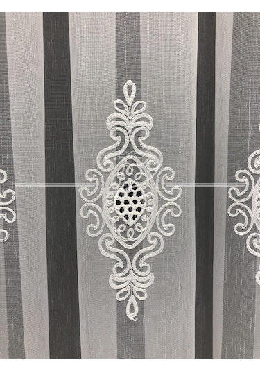 Tül Perde Taç Marka Ekselans Desen Serpme Suzene Motif Çok Renkli