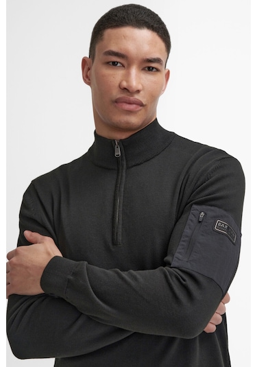 B.ıntl Blades Pamuklu Yarım Fermuarlı Kazak Bk11 Black-bk11 Black Siyah