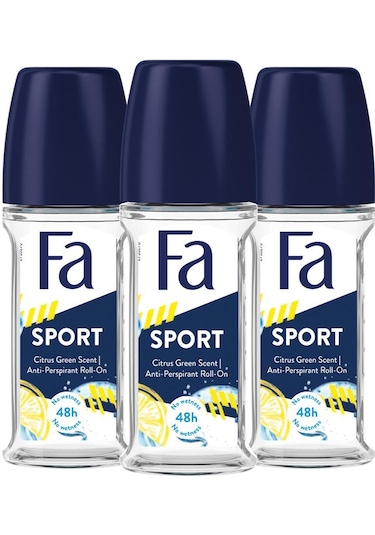 Fa Sport Erkek Roll-On Deodorant 50 ML x 3