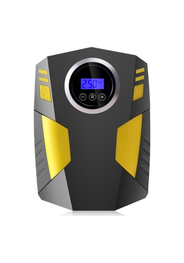 Sones Araba 12v Taşınabilir Şişme Silindir Pedalı Dijital Ekran Işıklı Hava Pompası