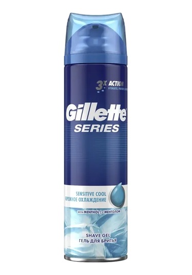 Gıllette Series Sensitive Cool Tıraş Jeli, 1 Ad