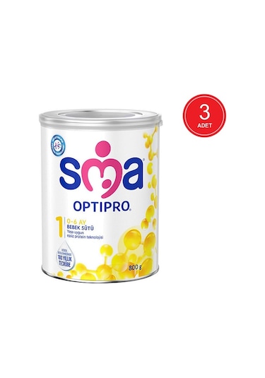 Sma Optipro 1 Probiyotik Bebek Sütü 800 G 3 Adet