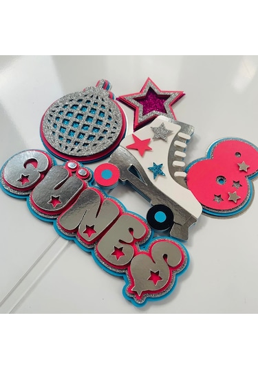 Paten Temalı Doğum Günü Kişiye Özel Pasta Süsü Cake Topper