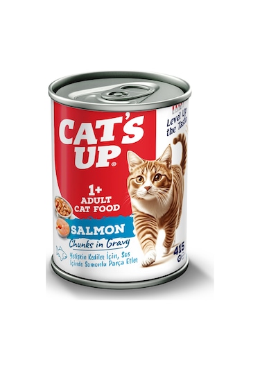 Cats Up Yaş Yetişkin Kedi Maması Somonlu 415gr
