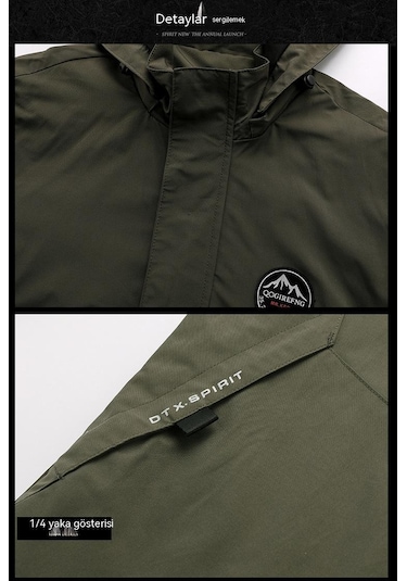 Sımıcg Erkek Büyük Kapüşonlu Ceket Yeşil