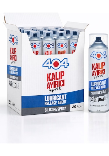 404 Silikonlu Kalıp Ayırıcı Sprey 400ml 20li Koli